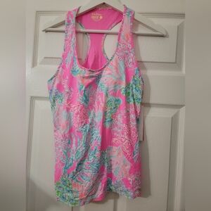 Vibrant Pink Tropical Print Shirt